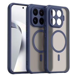 MagSafe Silikon f�r Xiaomi 17T TPU Hybrid Kameraschutz Matt Blau