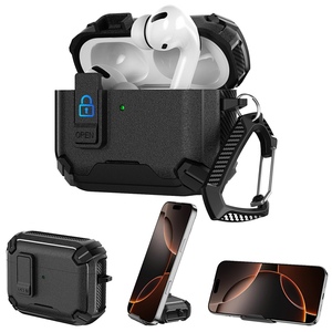 Full 360 Grad + Handyhalterung f�r Apple AirPods 4 Milit�r Karabiner