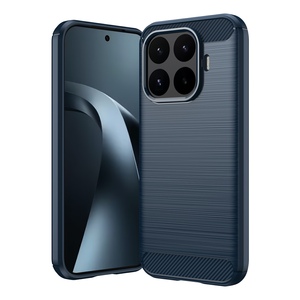 f�r Xiaomi 17T Pro Carbon Design Brushed Design TPU Blau