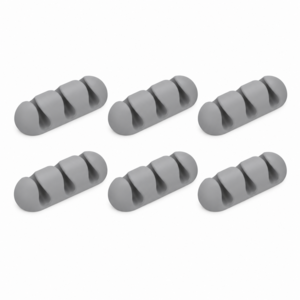 6x Universal Kabel Halterung 3-Holes Cable Clip Silikon Lade Zubeh�r 
