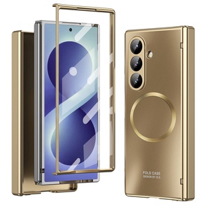 Klapph�lle + H9 Display Glas Samsung Galaxy Z Fold8 Ultra 5G Gold