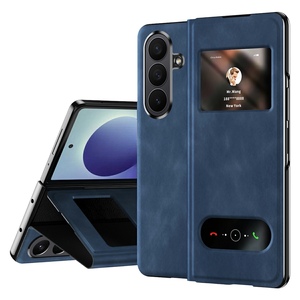 Klapph�lle Nappa-Struktur f�r Samsung Galaxy Z Fold8 Ultra 5G Blau