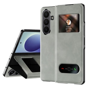 Klapph�lle Nappa-Struktur f�r Samsung Galaxy Z Fold8 Ultra 5G Grau