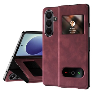 Klapph�lle Nappa-Struktur f�r Samsung Galaxy Z Fold8 Ultra 5G Rot