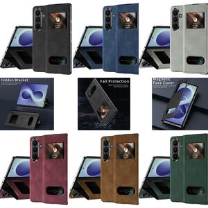 Handyh�lle Klapph�lle Fenster Nappa-Struktur f�r Samsung Galaxy Z Fold8 Ultra 5G