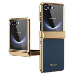 Klapph�lle + H9 Display Glas Samsung Galaxy Z Flip8 5G Blau