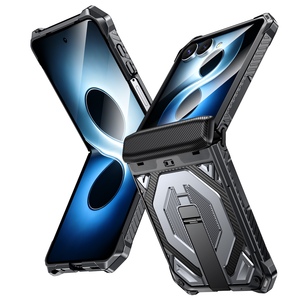 Klapph�lle Kickstand f�r Samsung Galaxy Z Flip 7 + 8 5G Outdoor Grau