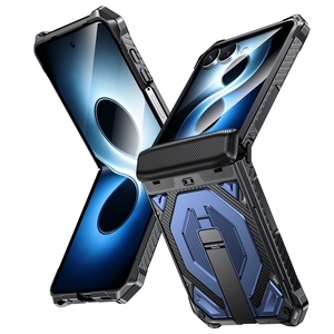 Klapph�lle Kickstand f�r Samsung Galaxy Z Flip 7 + 8 5G Outdoor Blau