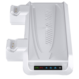 PS5 Ladestation Cooling Dock mit 3-Speed Fan Dual Controller Zubeh�r