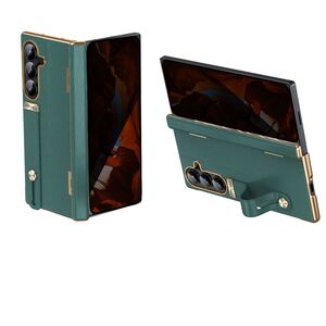 Klapph�lle + H9 Display Glas Samsung Galaxy Z Fold8 Ultra 5G Gr�n