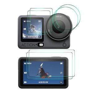 Schutzglas Screen Protector Set f�r DJI Osmo Action 6 Robust Zubeh�r