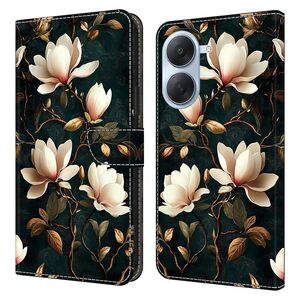 Kunstleder f�r Xiaomi Redmi A7 4G Cover Wallet Magnolie Wei�