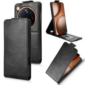 Flipcase Kunstleder f�r Oppo Find X9 Ultra 5G Klapph�lle mit Kartenfach Schwarz