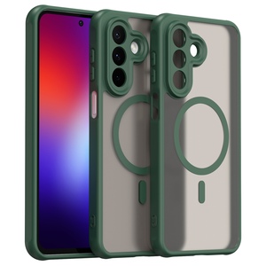 MagSafe f�r Samsung Galaxy A27 5G TPU Hybrid Kameraschutz Matt Gr�n