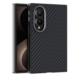 Carbon Optik Kameraschutz PC TPU f�r Samsung Galaxy Z Fold8 5G Schwarz