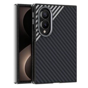 Carbon Optik Kameraschutz PC TPU f�r Samsung Galaxy Z Fold8 5G Grau
