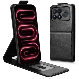 Kunstleder Klapp Tasche f�r Xiaomi Poco F9 Ultra 5G Kartenfach Schwarz