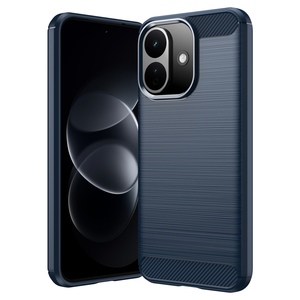 Silikon f�r Xiaomi Redmi Note 17 Pro 5G Carbon Design Design TPU Blau