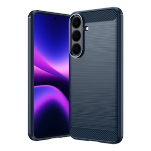 Silikon f�r Samsung Galaxy S26 FE Carbon Design Design TPU Blau