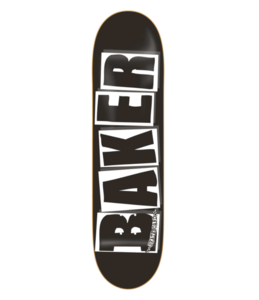 Baker Skateboard Deck Brand Logo Black/White 8.0