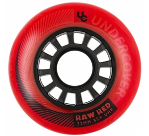 Undercover Wheels Raw Red 72mm 85A 4-Pack