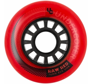 Undercover Wheels Raw Red 76mm 85A 4-Pack