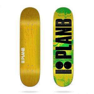 Plan B Skateboard Deck Team Original Fluor Green 8.25