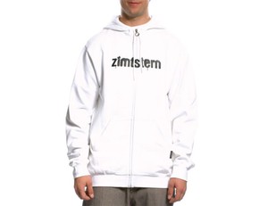 Zimtstern Zip Hooded Spray Logo white