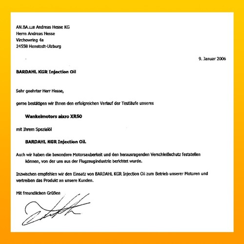 BARDAHL KGR Injection Oil f�r 2 Takter - 1 Liter-Flasche