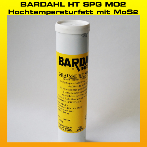 BARDAHL HT SPG MO2 Hochtemperaturfett mit MoS2- Kartusche  400 g