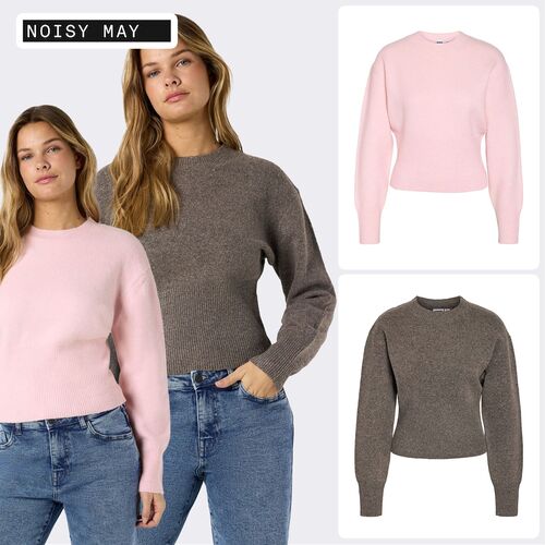 Klassischer Pullover Rundhalsausschnitt Rippenb�ndchen