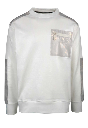Sweatshirt Rundhals Brusttasche Regular Fit Lange �rmel 