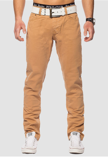 Herren Chino Stoff Hose Elyas low crotch Denim Pants 