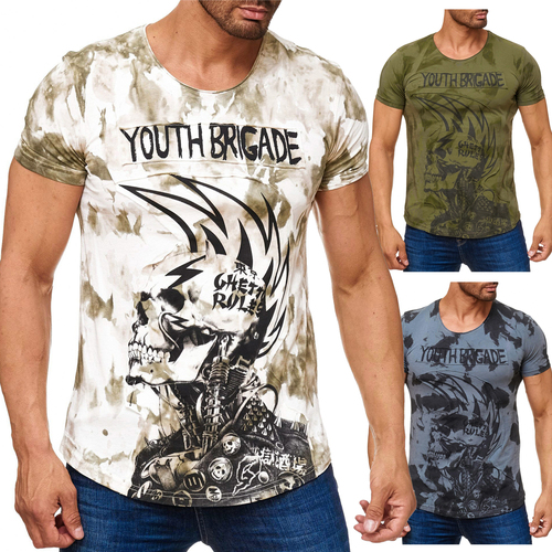 T-Shirt YOUTH BRIGADE Print Skull Getto Punk Design