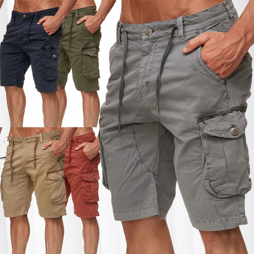 Max Men Herren Cargo Shorts Kurze Chino Bermuda Hose H2340