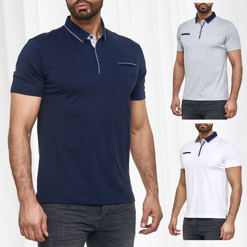 Max Men Herren Poloshirt mit Kragen Basic Einfarbig