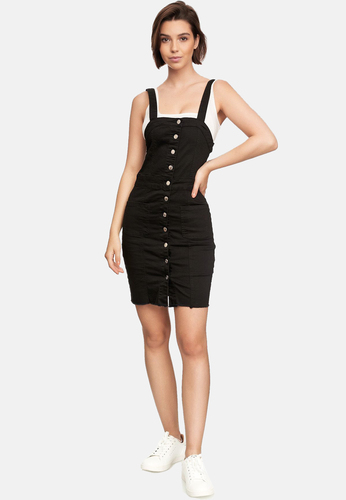 Damen Denim Latzrock GELA 