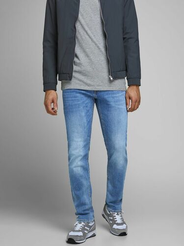 JACK & JONES Herren Slim Fit Jeans TIM JJ ORIGINAL Straight Legs 
