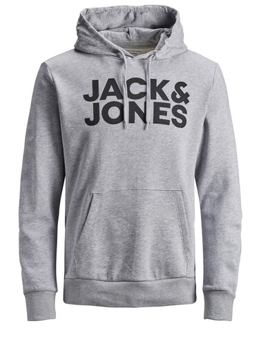 Jack & Jones Herren Corp Logo Sweat Hood Basic Kapuzen Sweatshirt 