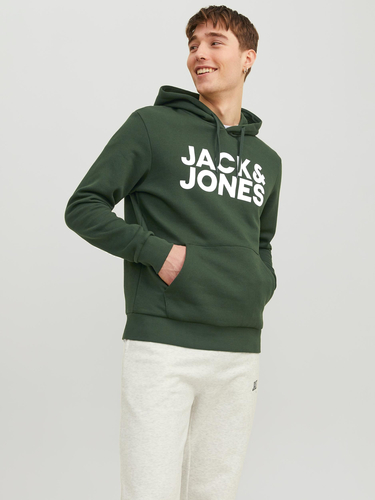 Jack & Jones Herren Corp Logo Sweat Hood Basic Kapuzen Sweatshirt 