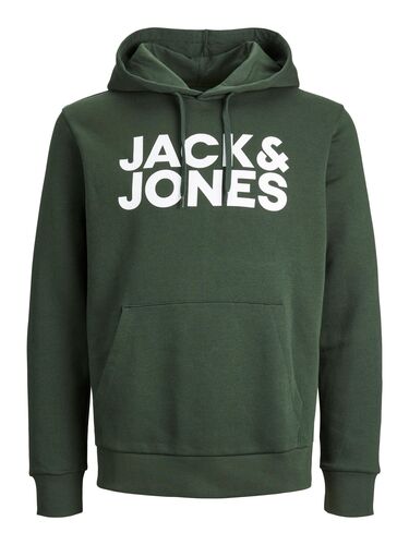 Jack & Jones Herren Corp Logo Sweat Hood Basic Kapuzen Sweatshirt 