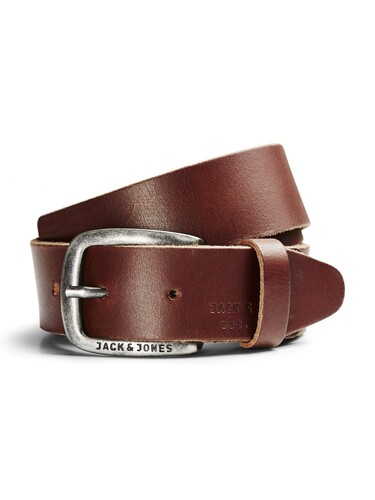 JACK & JONES Herren Lederg�rtel JACPAUL Belt Echt Leder 