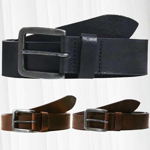JACK & JONES Herren Leder G�rtel JACVICTOR Leather Belt Classic
