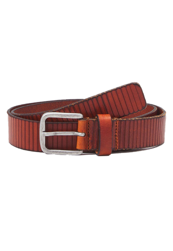 JACK & JONES Herren Leder G�rtel JACROYALE Vegetable Tan 