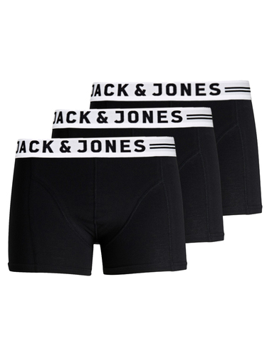 Jack & Jones Herren J&J Trunks Boxershorts 3er Pack Stretch Unterhose 