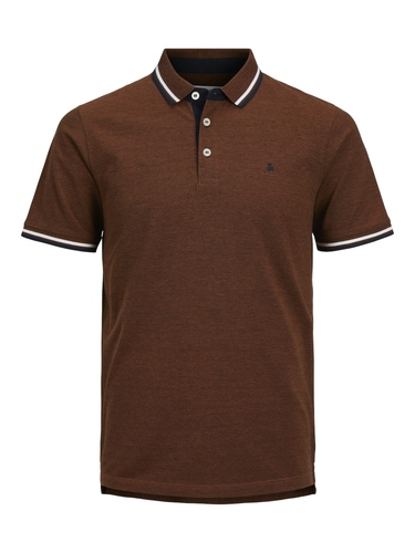Jack & Jones Polo Shirt Kurzarm Uni Hemd JJEPAULOS Pique Baumwolle 