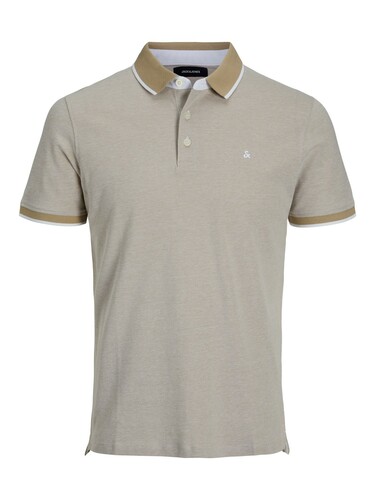 Jack & Jones Polo Shirt Kurzarm Uni Hemd JJEPAULOS Pique Baumwolle 