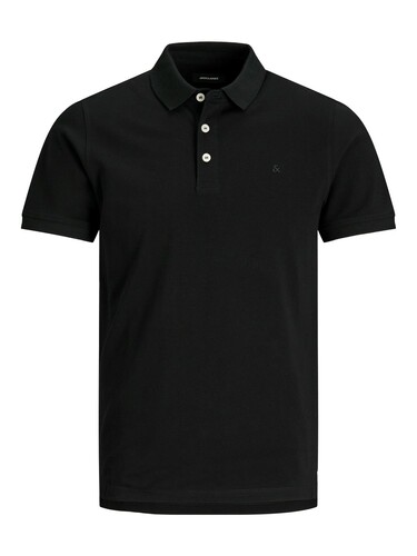 Jack & Jones Polo Shirt Kurzarm Uni Hemd JJEPAULOS Pique Baumwolle 
