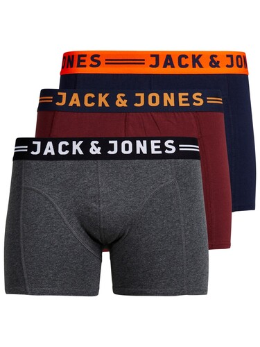 Jack & Jones Herren J&J JACLICHFIELD Boxershorts 3er Pack Stretch Unterhose 