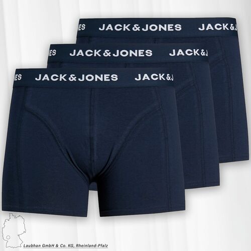 Jack & Jones Herren J&J Boxershorts 3er Pack Stretch Unterhose JACANTHONY